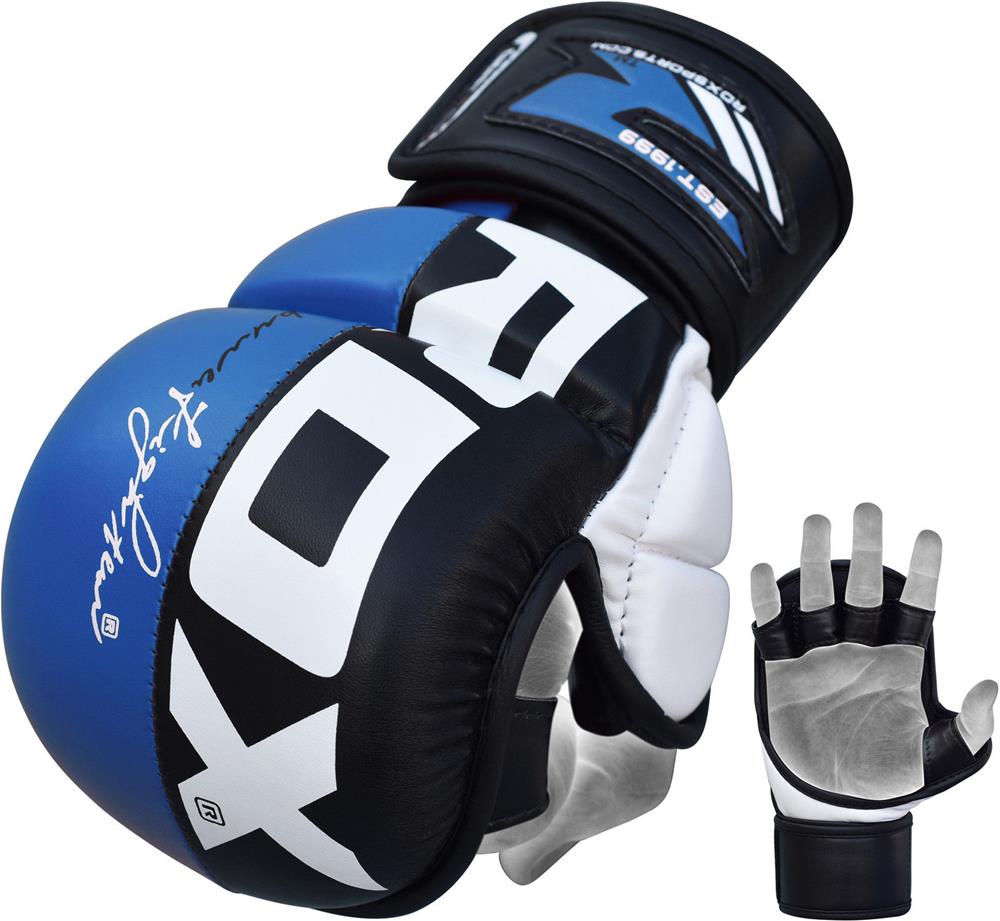 RDX T6 Graplingové rukavice - BLUE